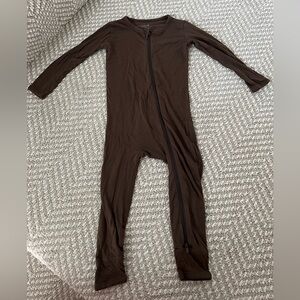 Kyte Baby Brown Zippered Romper 4T